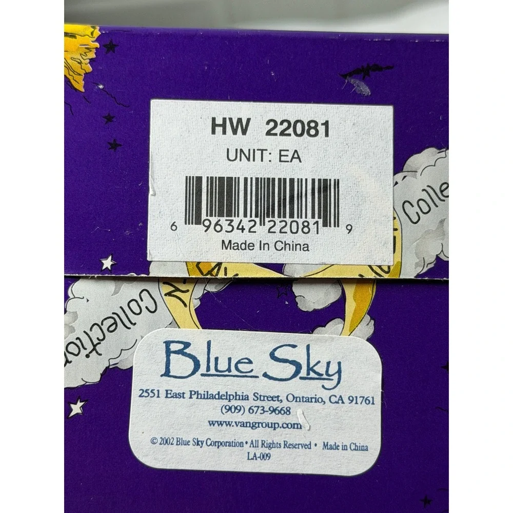 Blue Sky Clayworks Heather Goldminc Ceramic Witch Broom Ornament HW 22081
